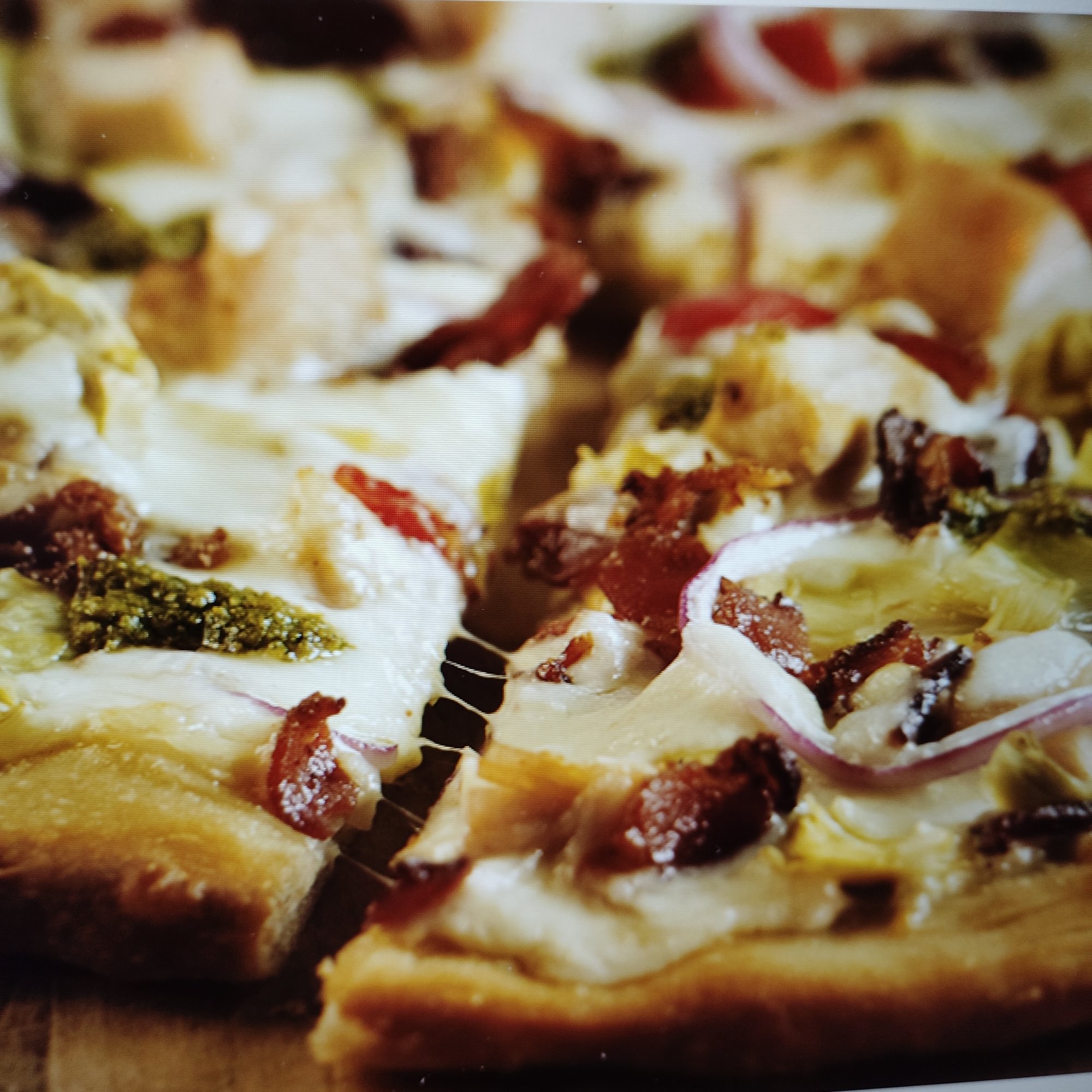 Chicken Basil Pesto Pizza