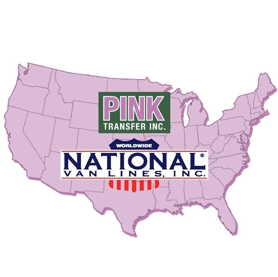 Pink Transfer Inc. Moving &amp; Storeage Logo
