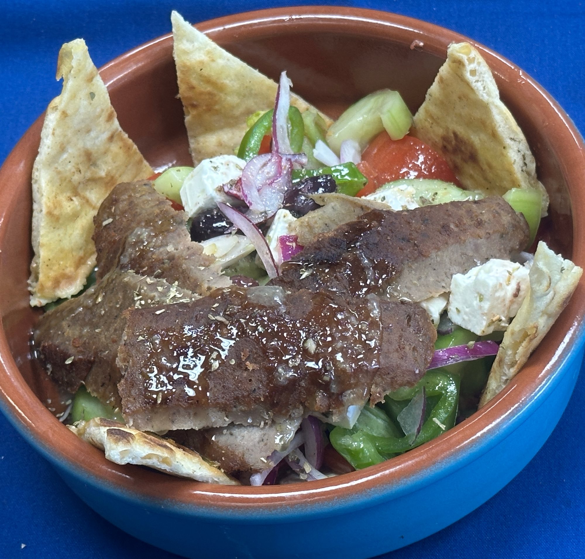 Large Village Salad With Gyro
