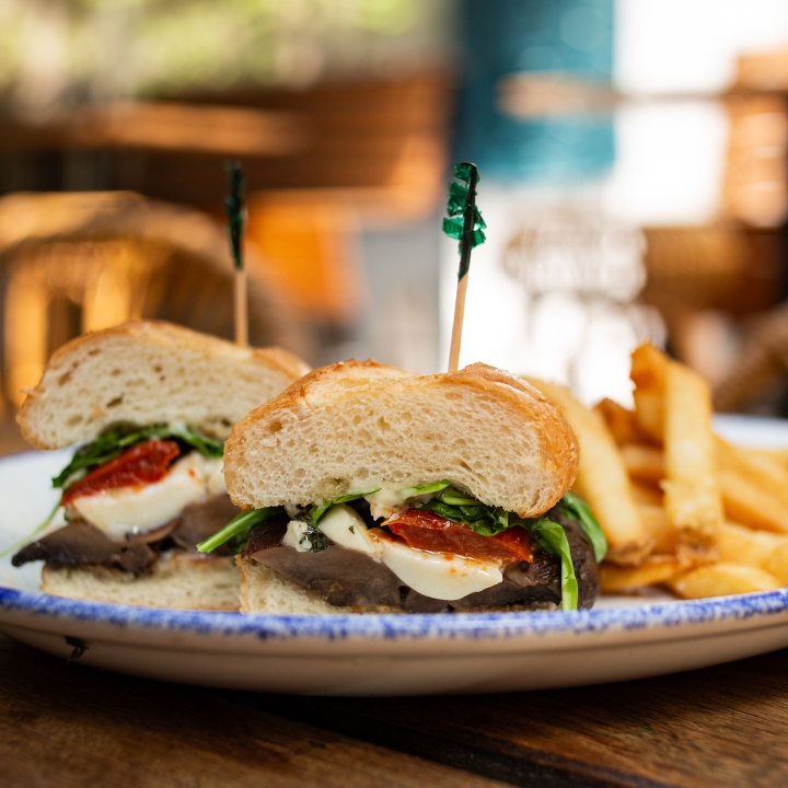 Grilled Mushroom Caprese