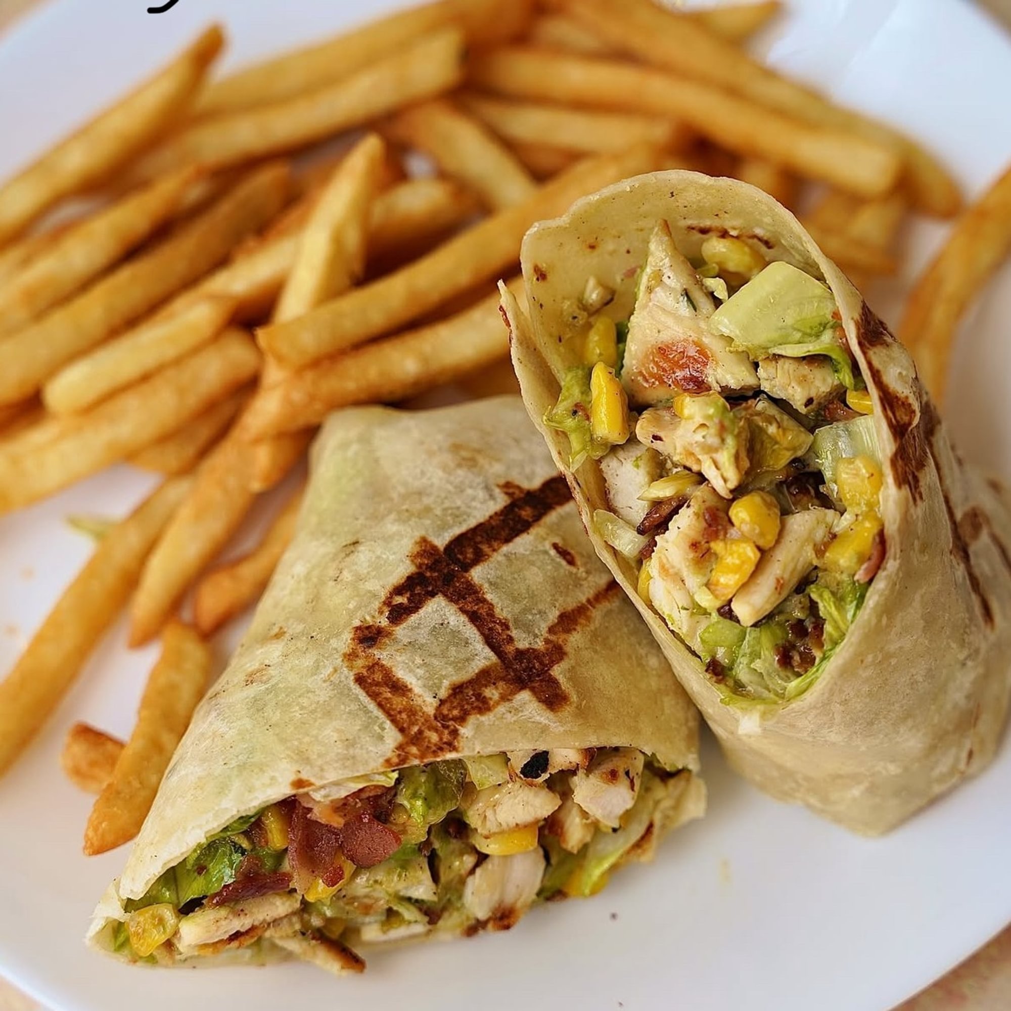 Chicken Guacamole Wrap Deluxe