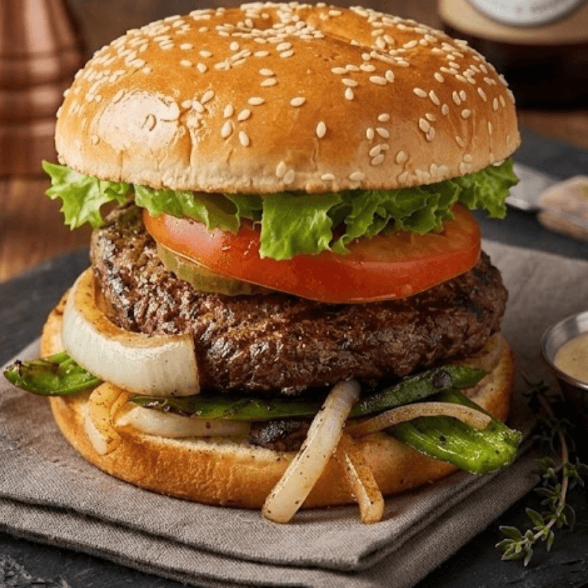 Jalapeno Swiss Burger 7oz.