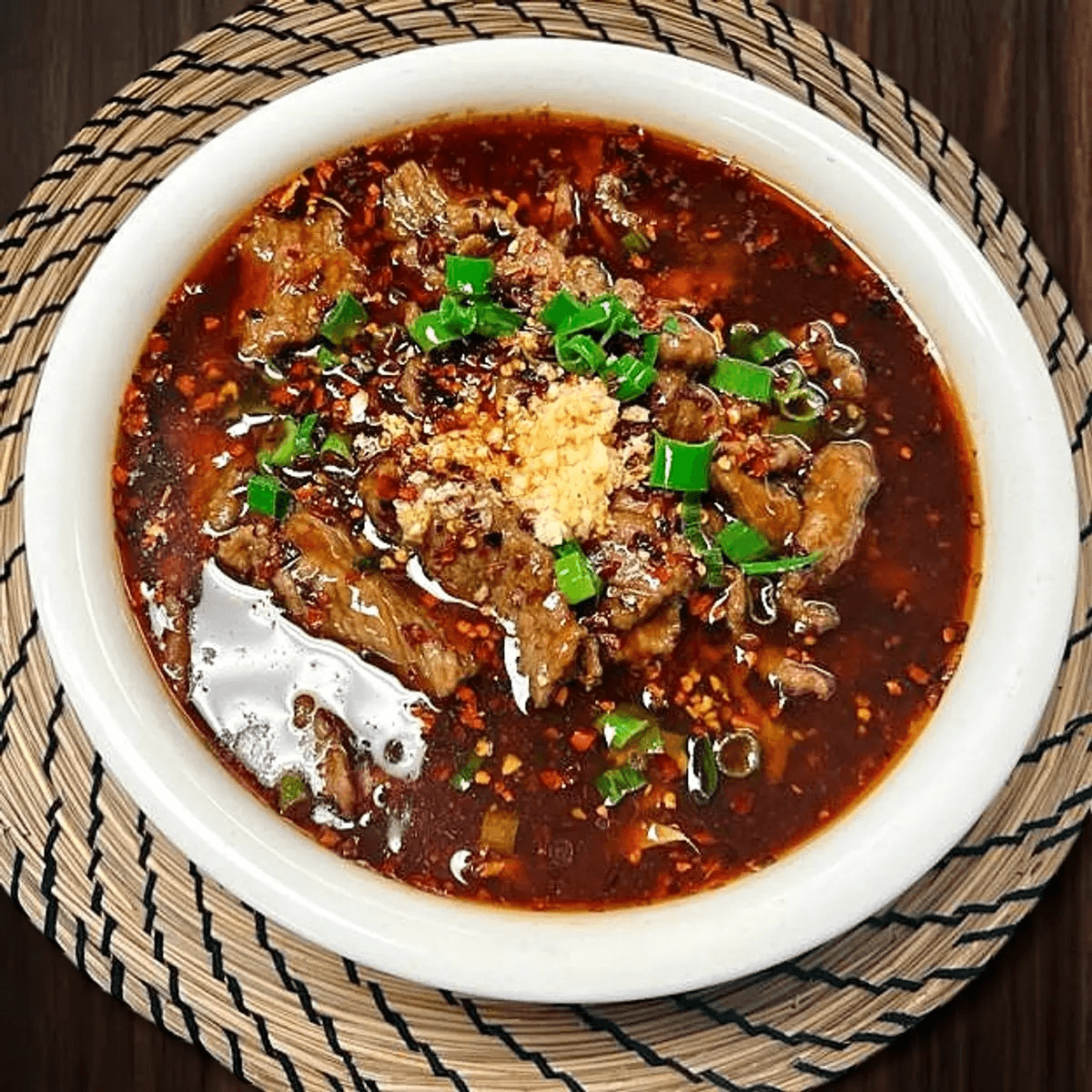 Sliced Beef in Chili Pepper Soup 水煮牛肉