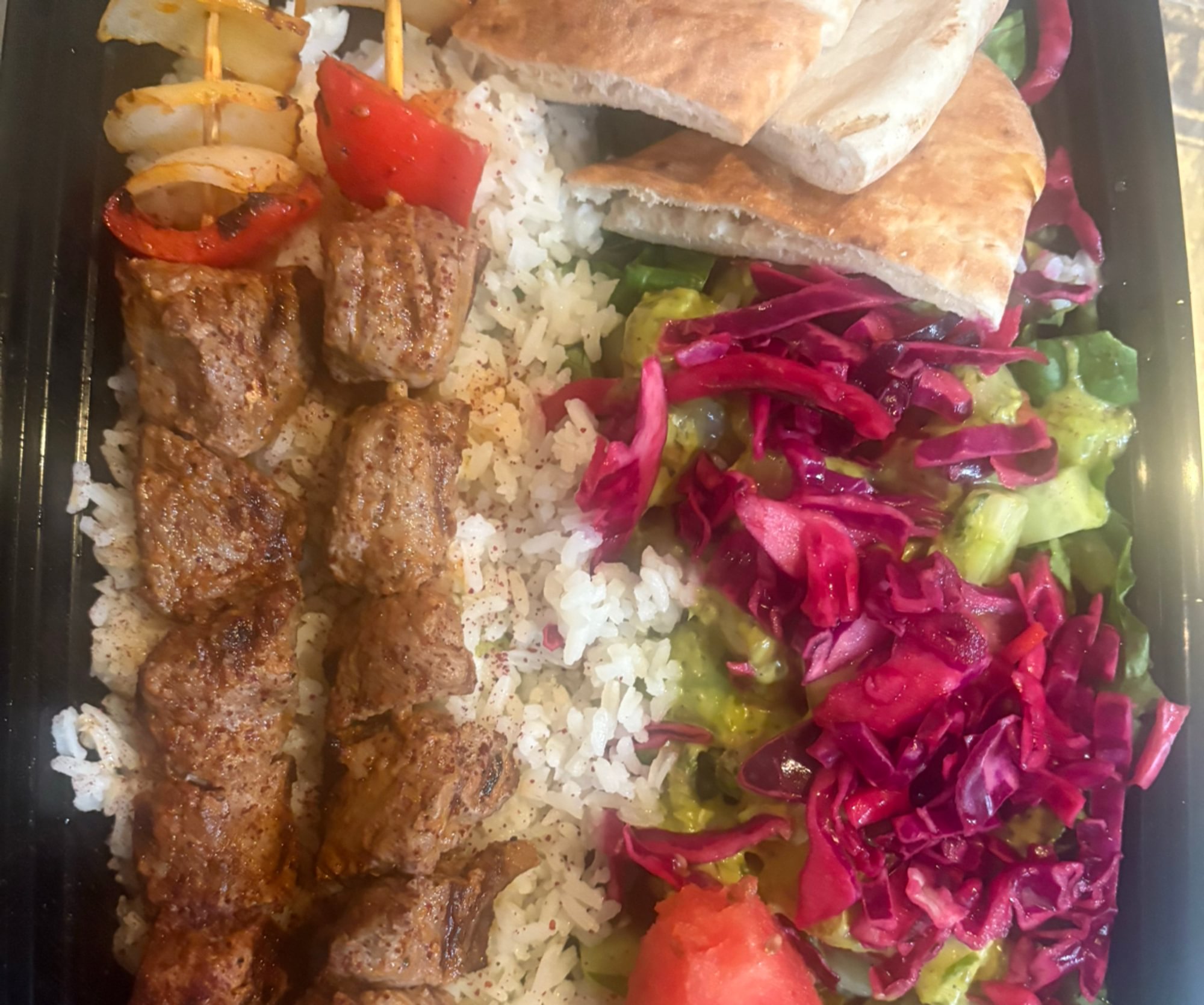Lamb Shish Kebab Plate ￼