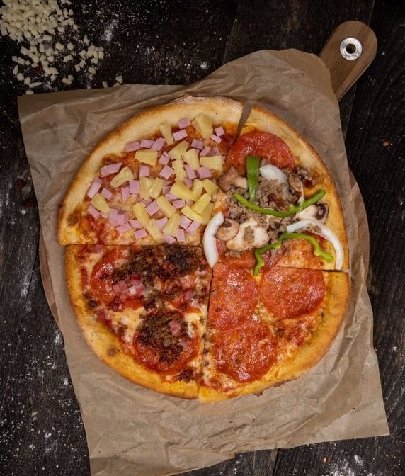 From the Pizza Kitchen 2 Meat Lovers Slices & a Drink