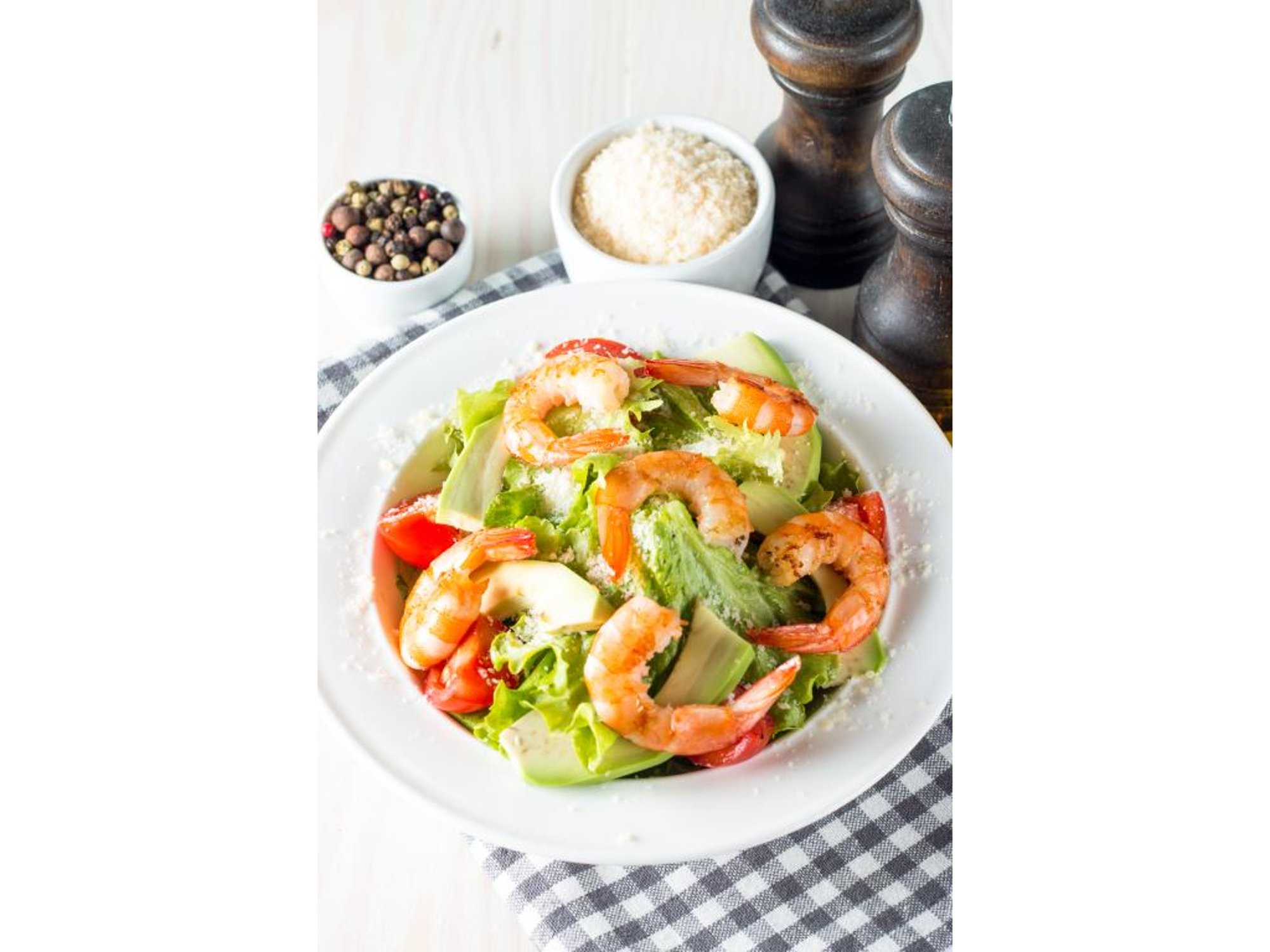 Shrimp Salad and Fruit