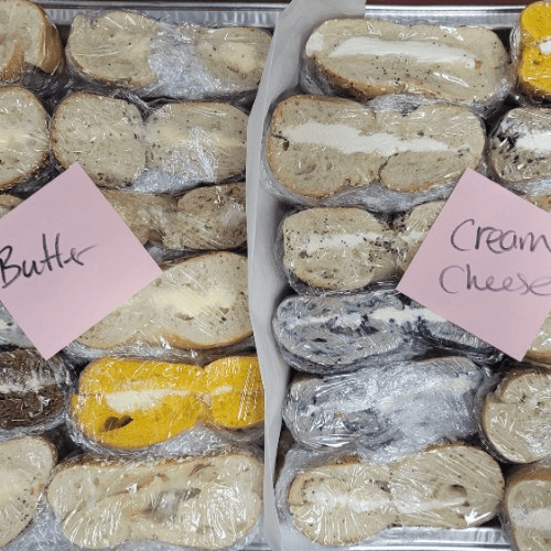 One Dozen Cream Cheese & Butter Bagel