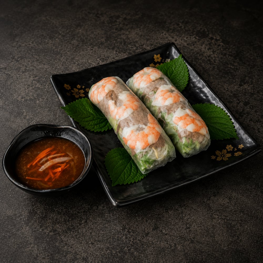 [1A] Shrimp and Pork Spring Rolls
