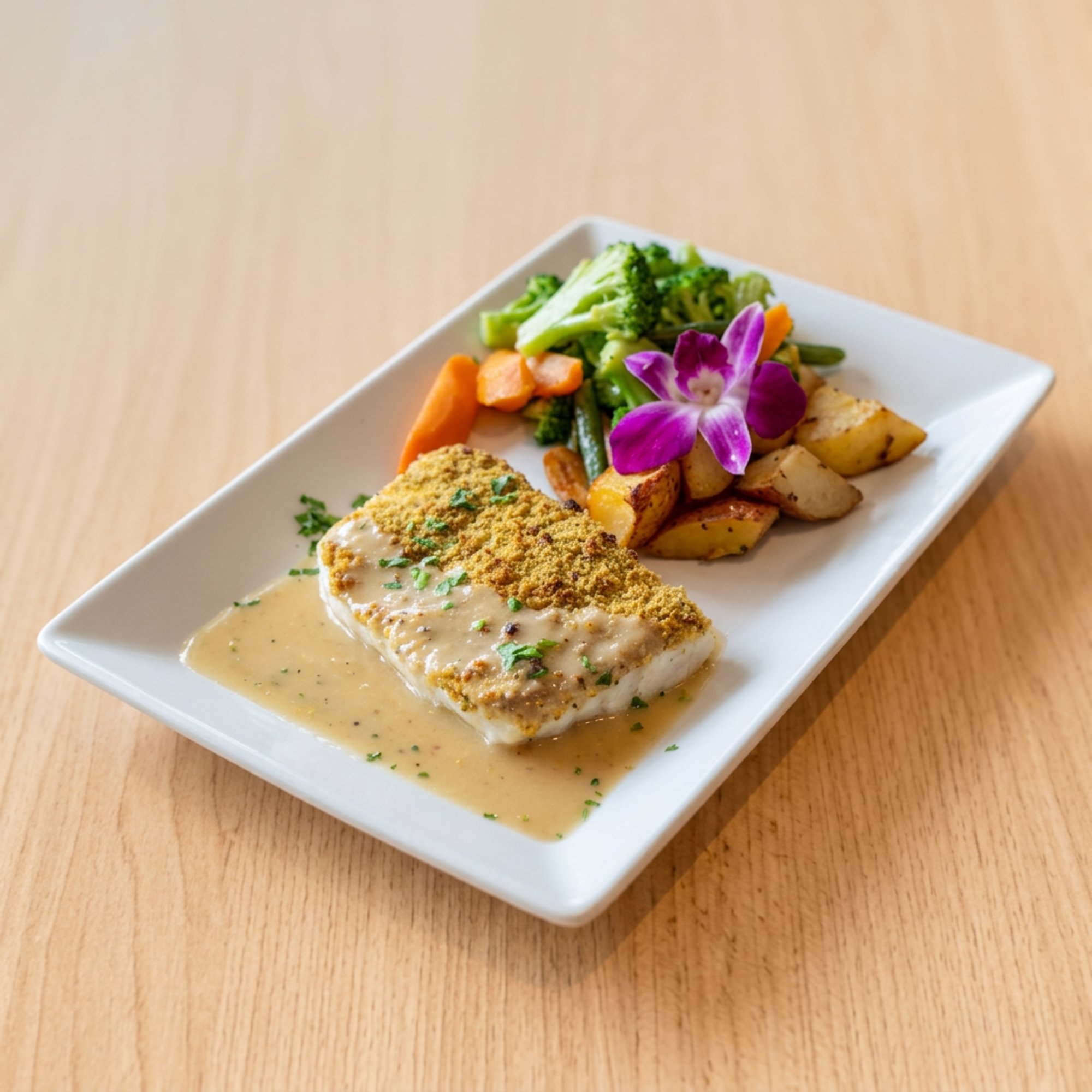 Halibut Oreganata