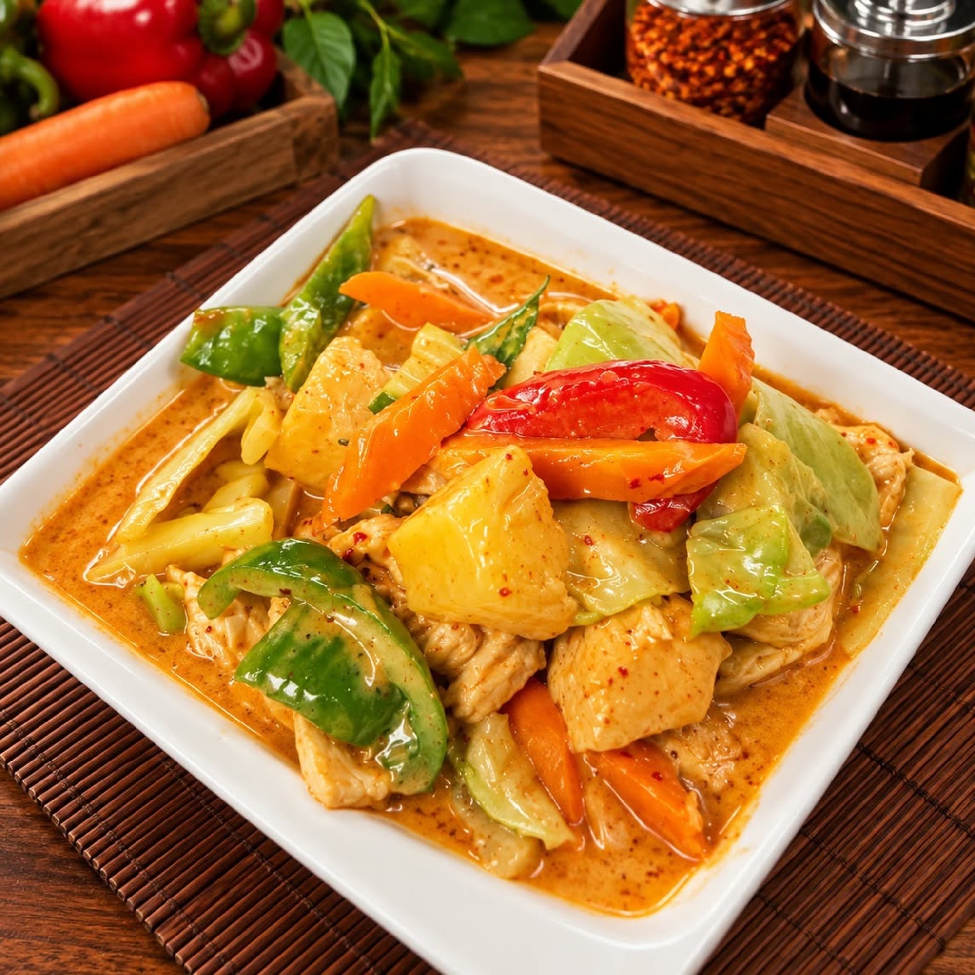 E18. (D) Pineapple Curry