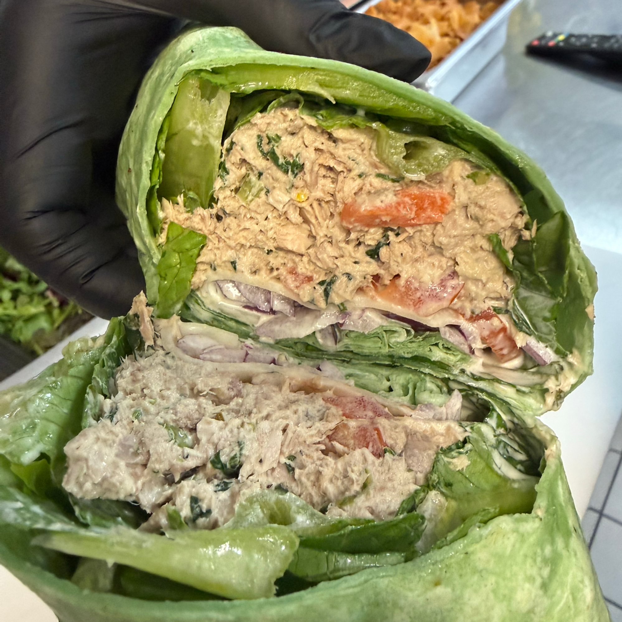 Tuna salad wrap