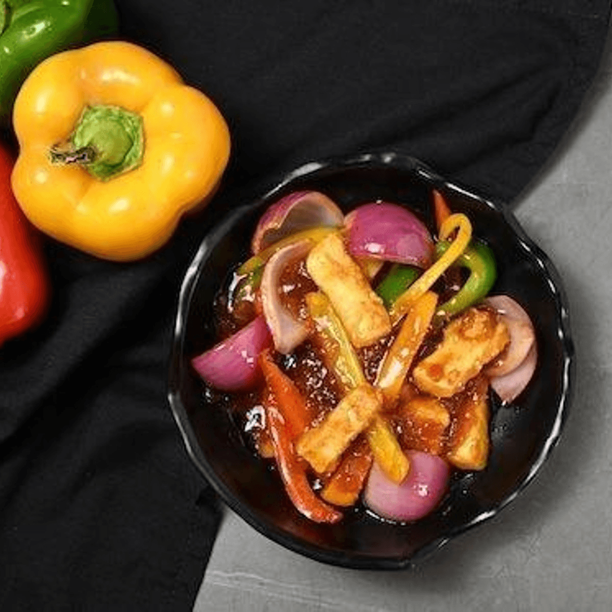 Three Peppered Chilli Paneer