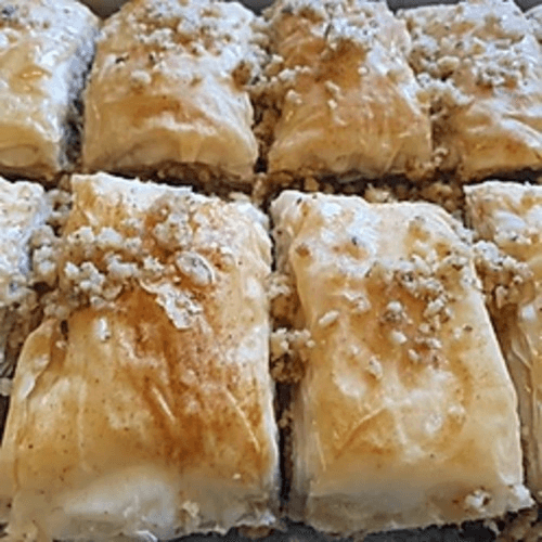 Homemade Baklava Walnut and Dates
