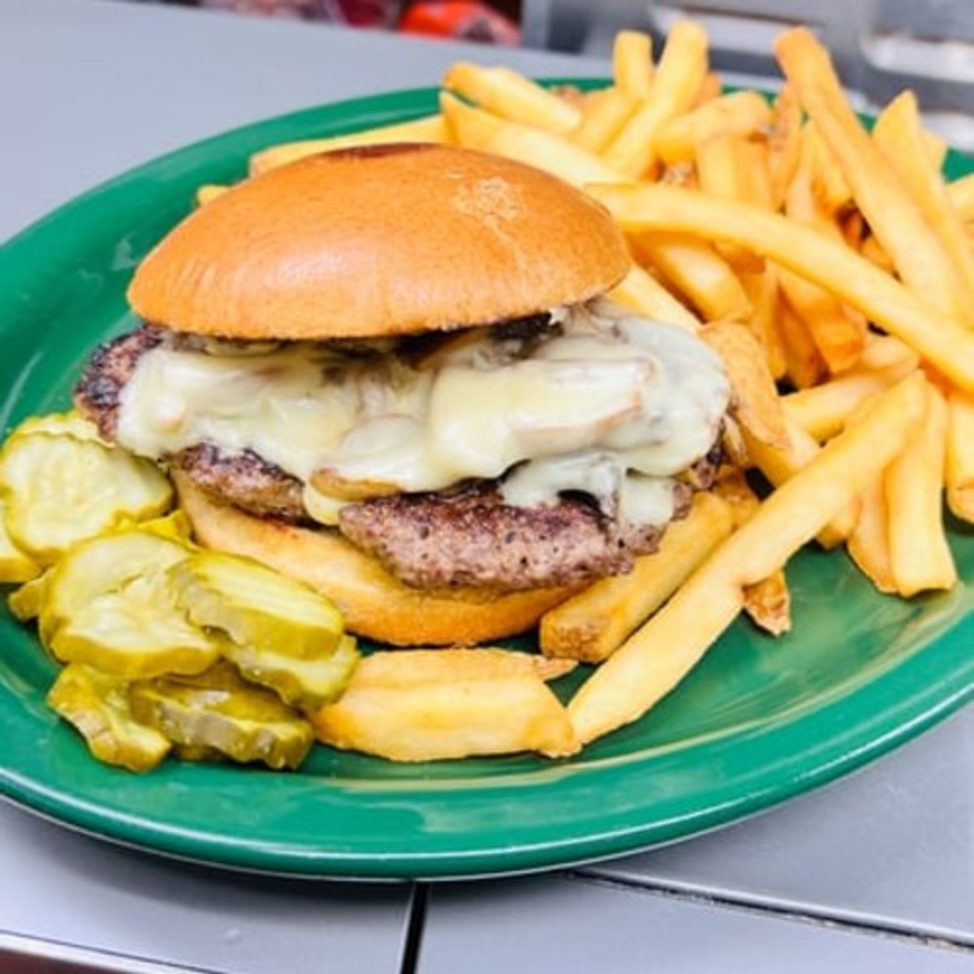 Mushroom & Swiss Burger