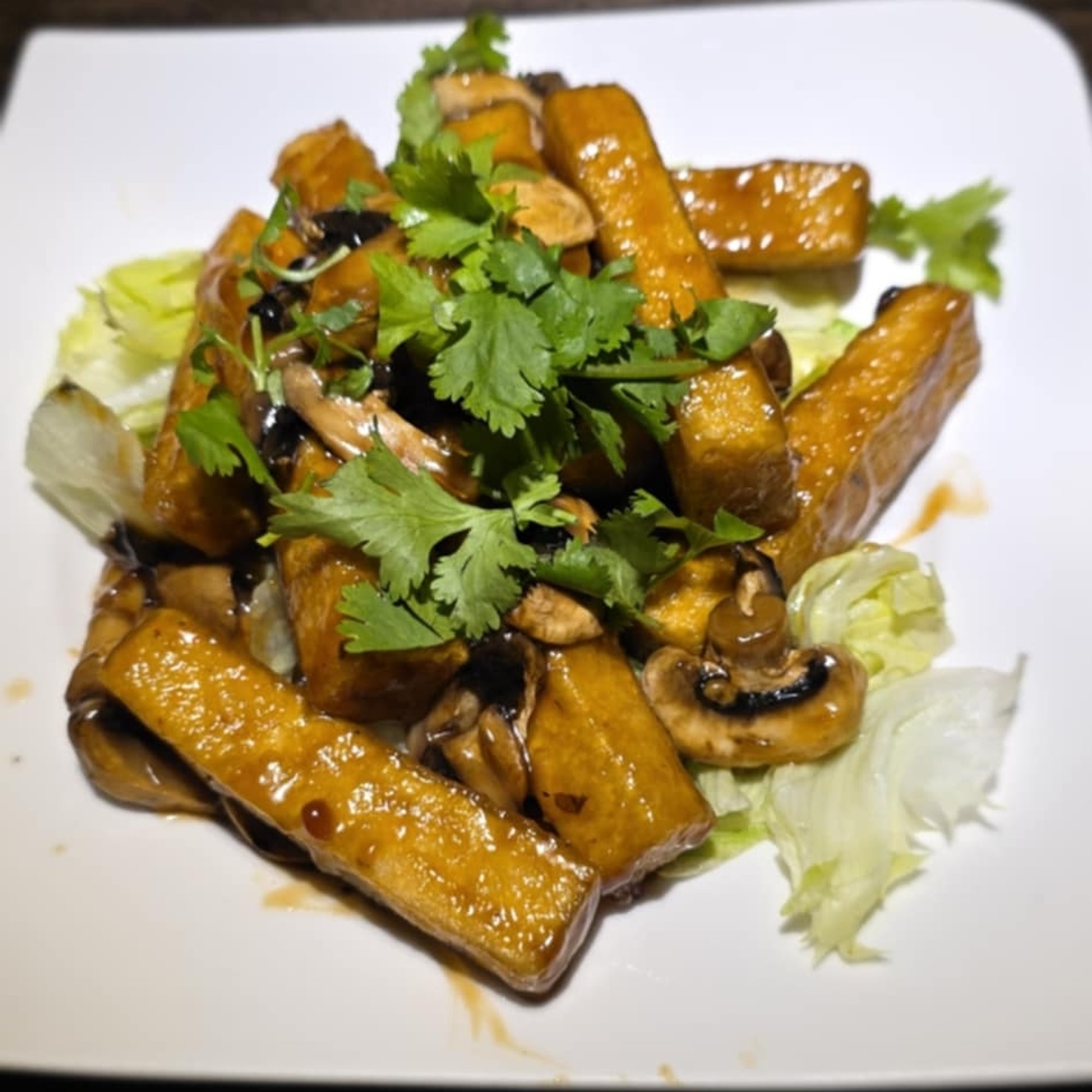 Tofu Steak with Mushroom