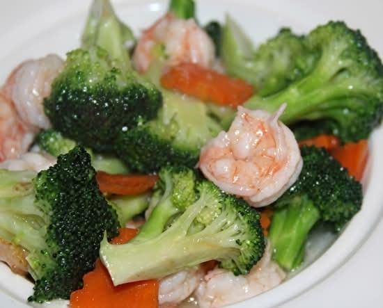 Shrimp With Broccoli Lunch 芥蓝虾