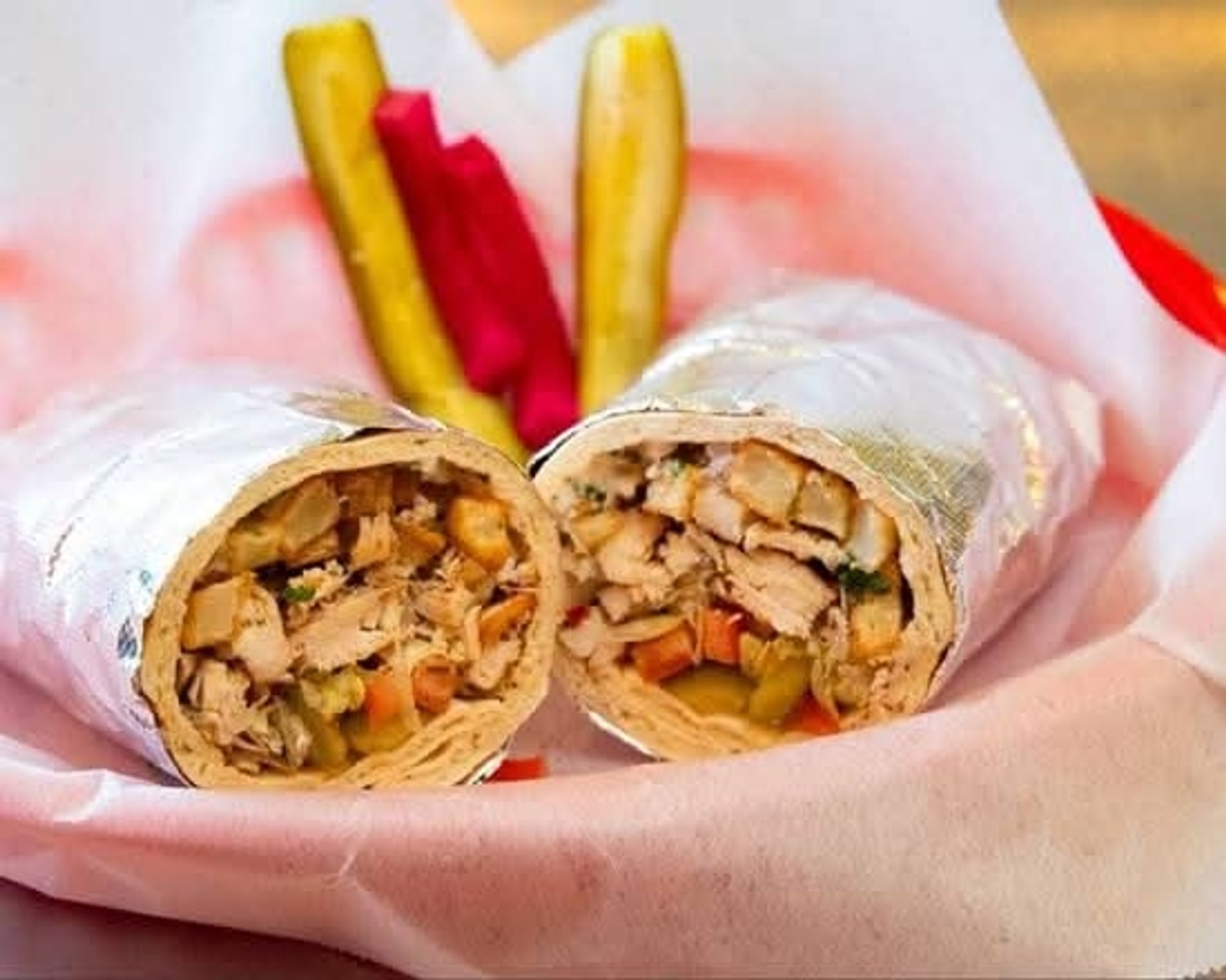 Shawarma Combo Beef / Chicken Wrap