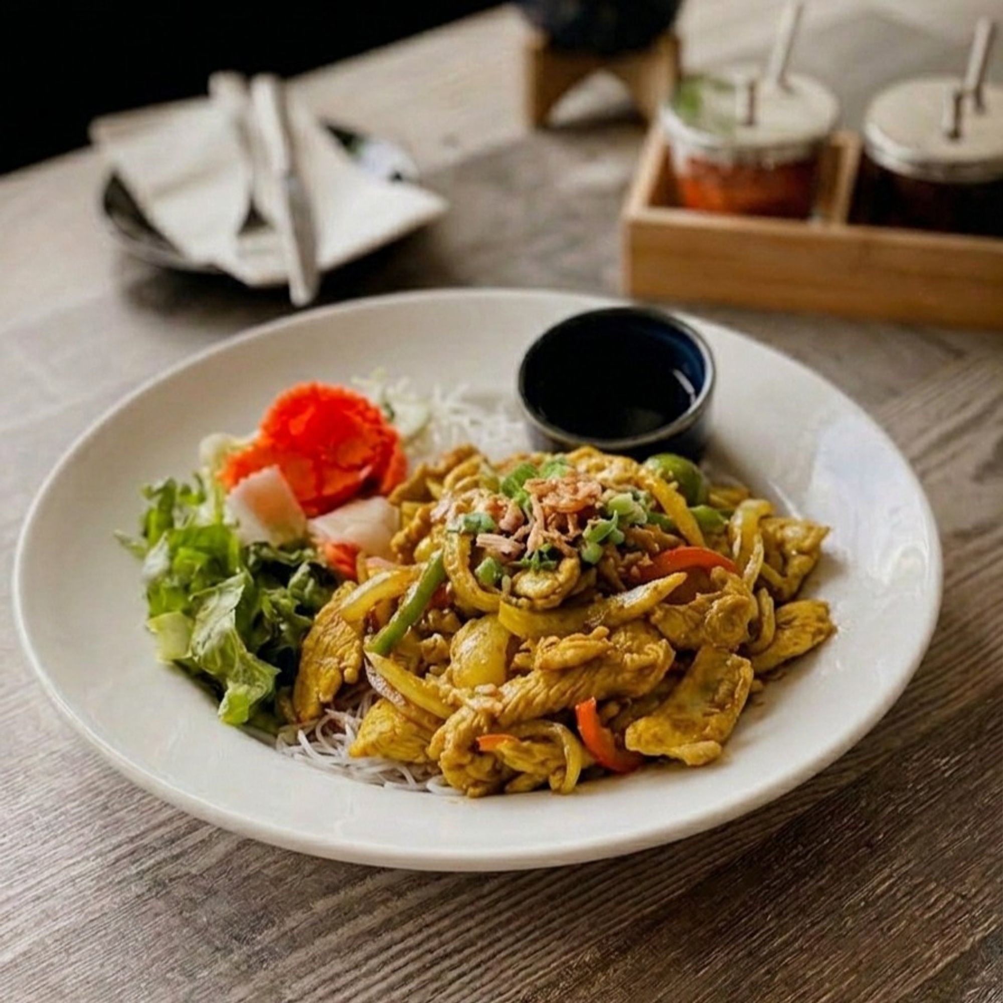 Sautéed Chicken Noodle Salad