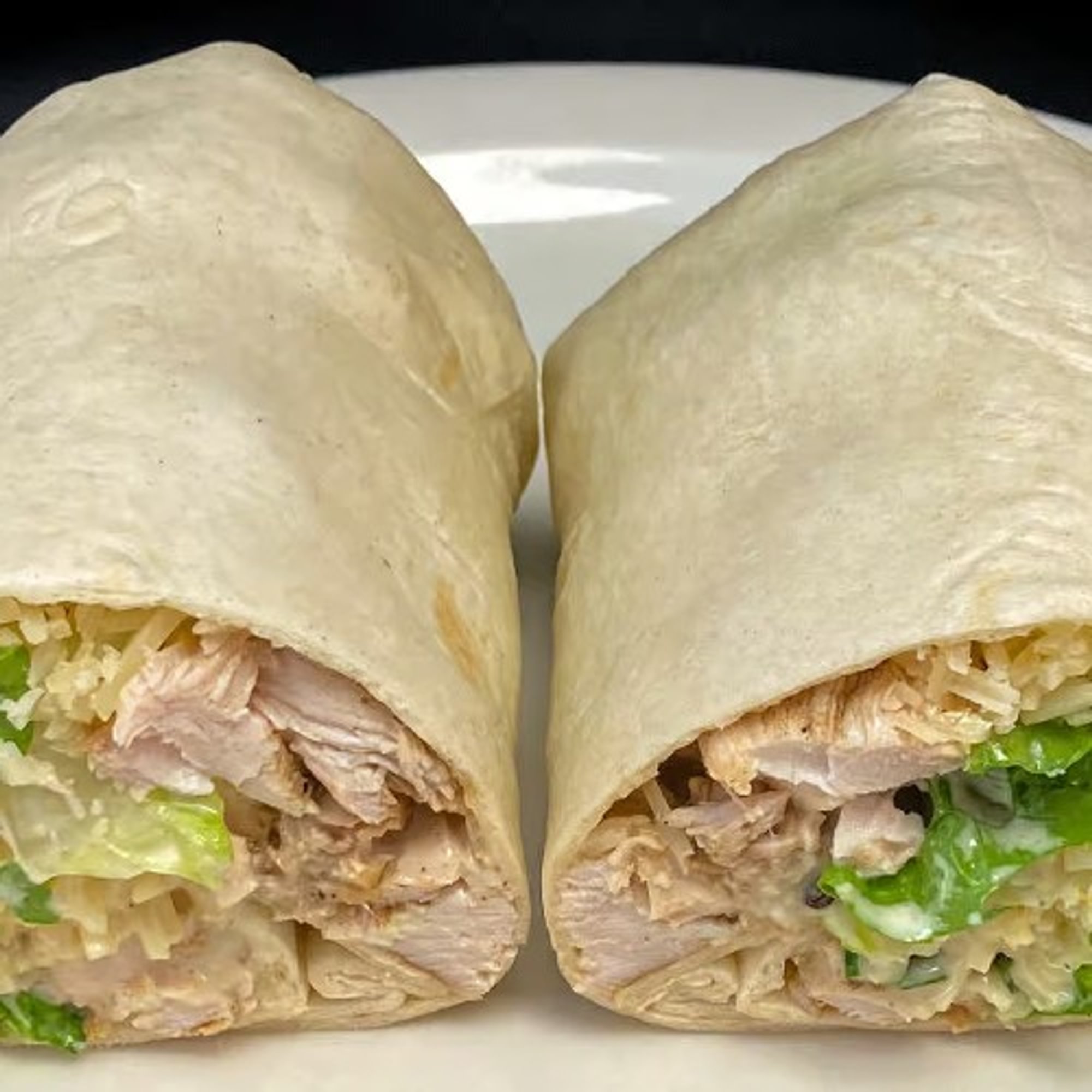 Grilled Chicken Caesar Wrap with a Side