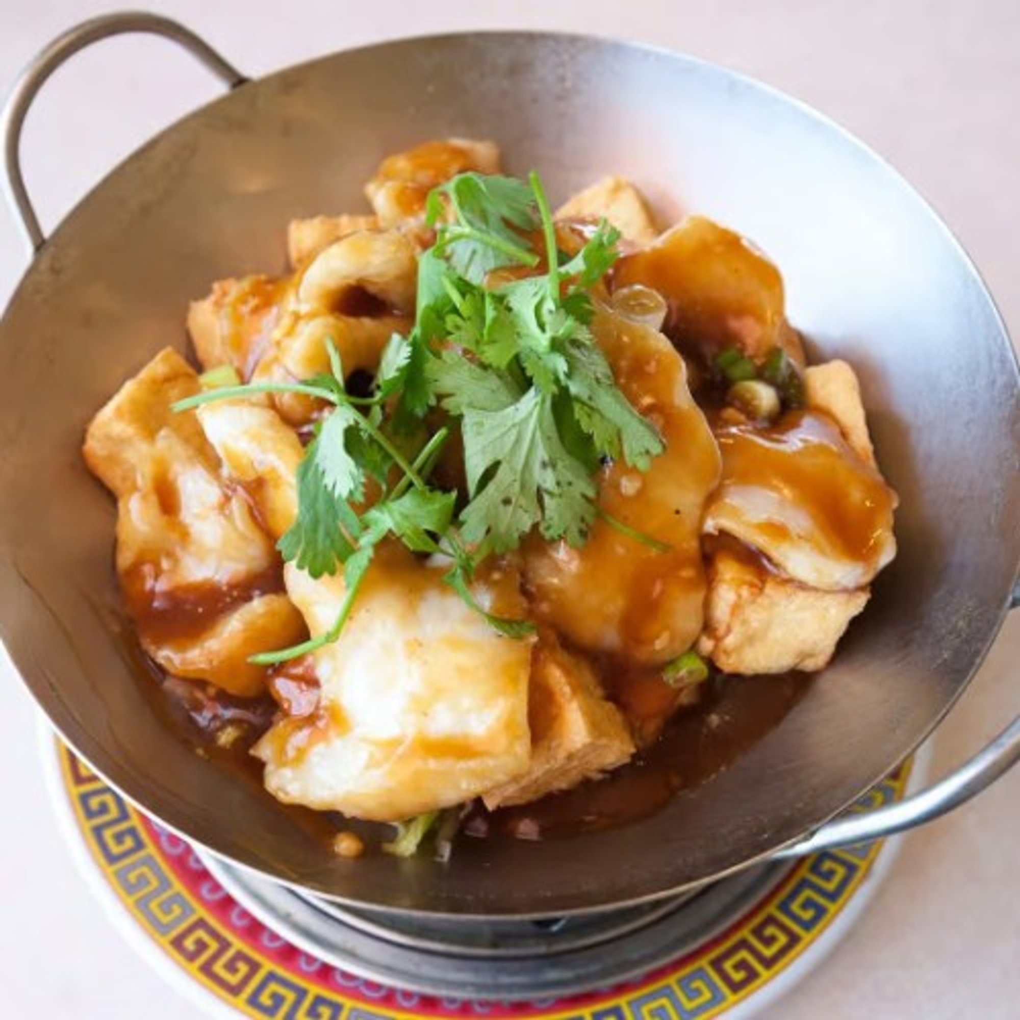 Fish Filet & Tofu in Mini Wok