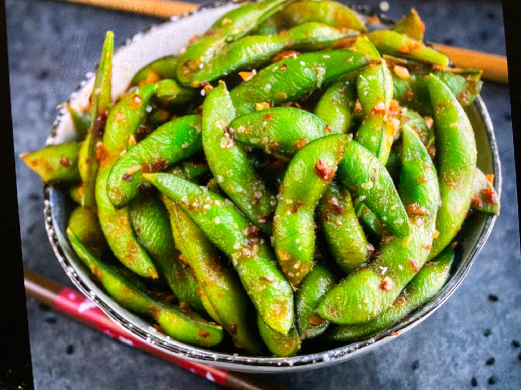 Edamame (Spicy Garlic) 🌿🌶️