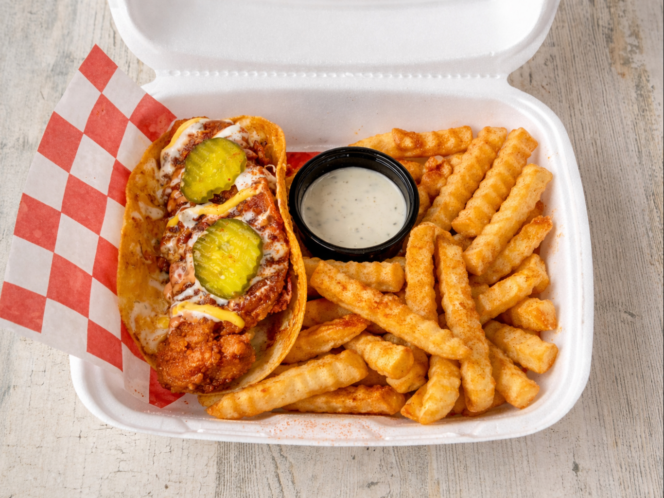 #11. Taco with Fries