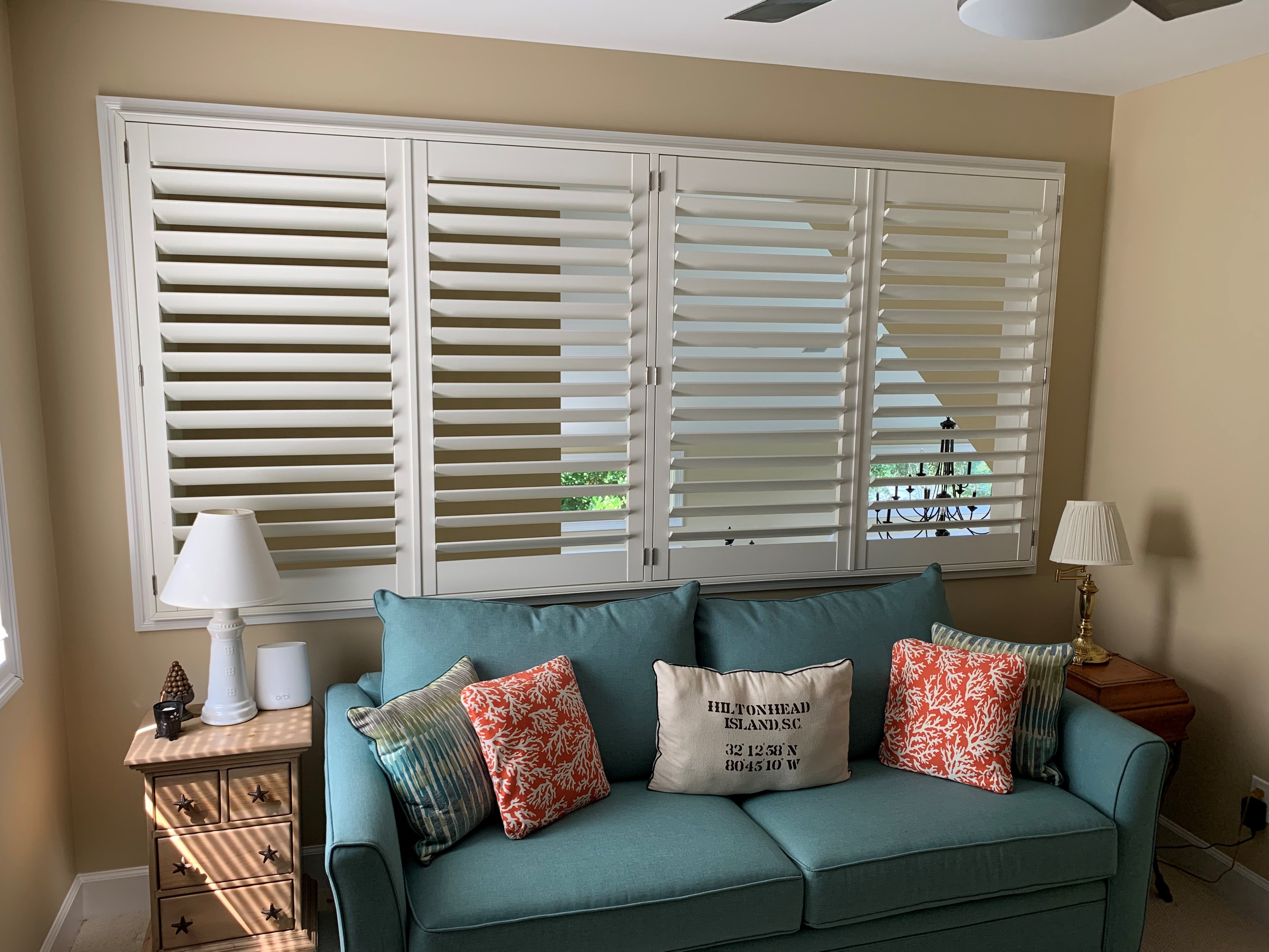 Bifold shutters can be placed across large windows or sliding door openings in any home!