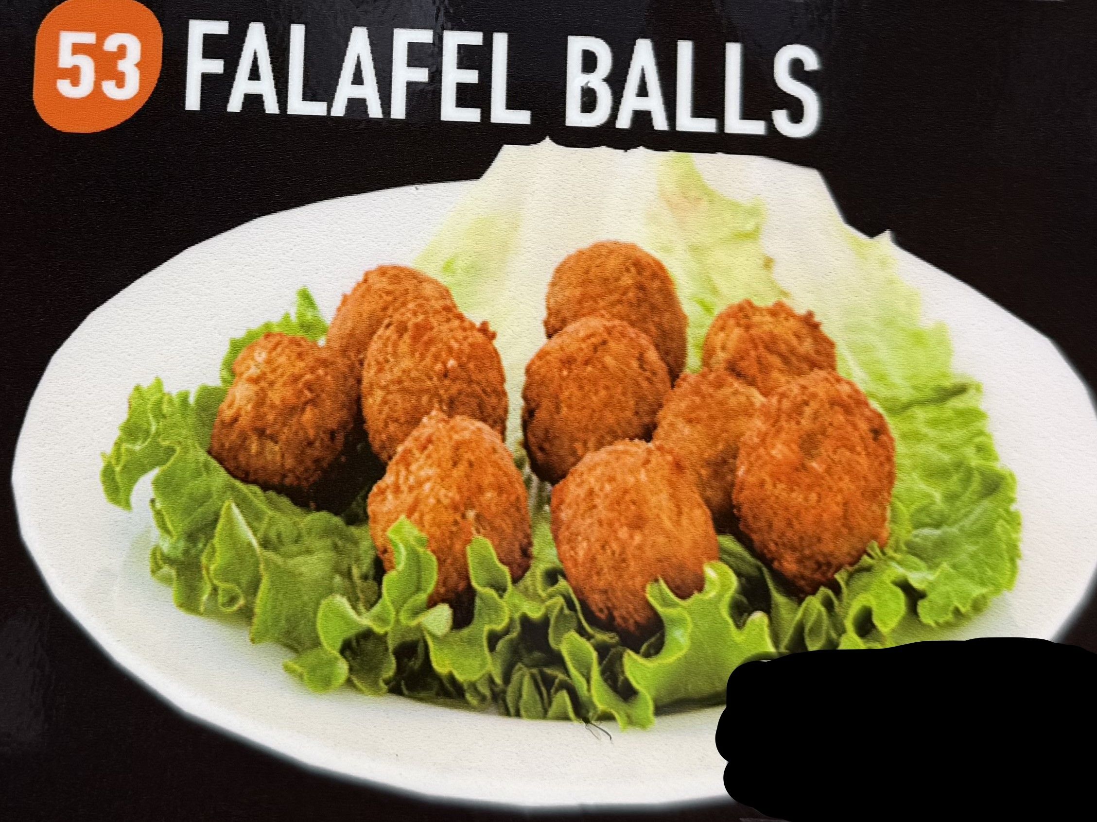 #62 6 PCS Falafel Balls Only