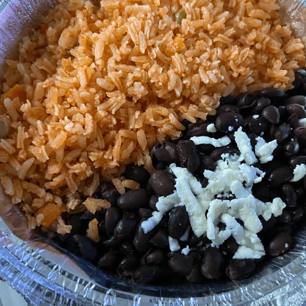 Arroz, Refritos or Black Beans