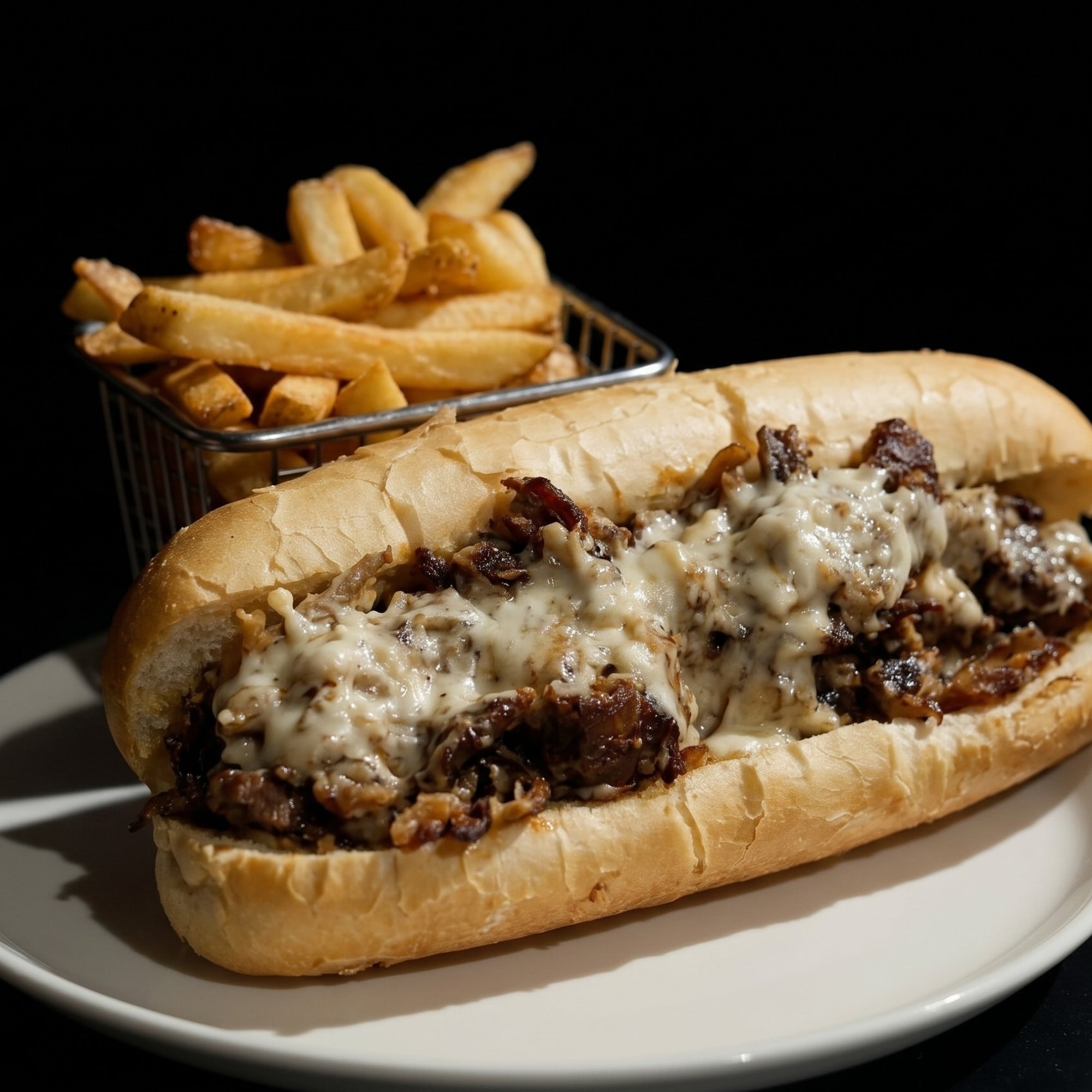 Brisket Cheesesteak Sandwich