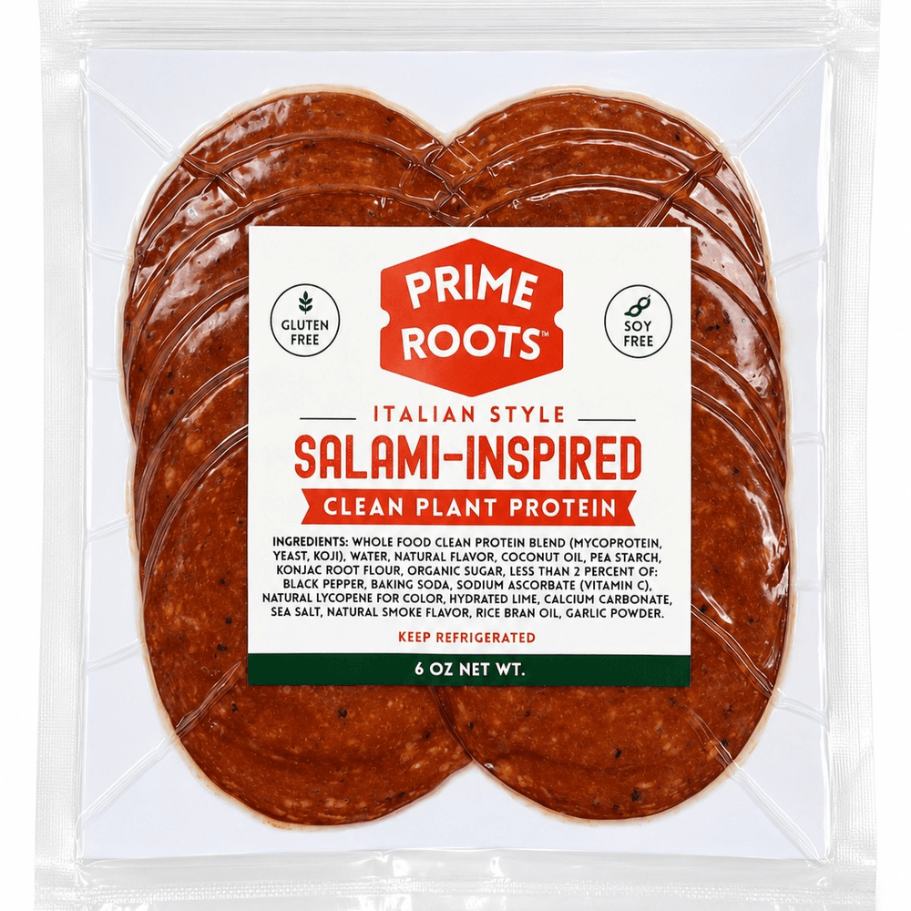 Prime Root's - Italian Style Salami-Inspired Clean Plant Protein
