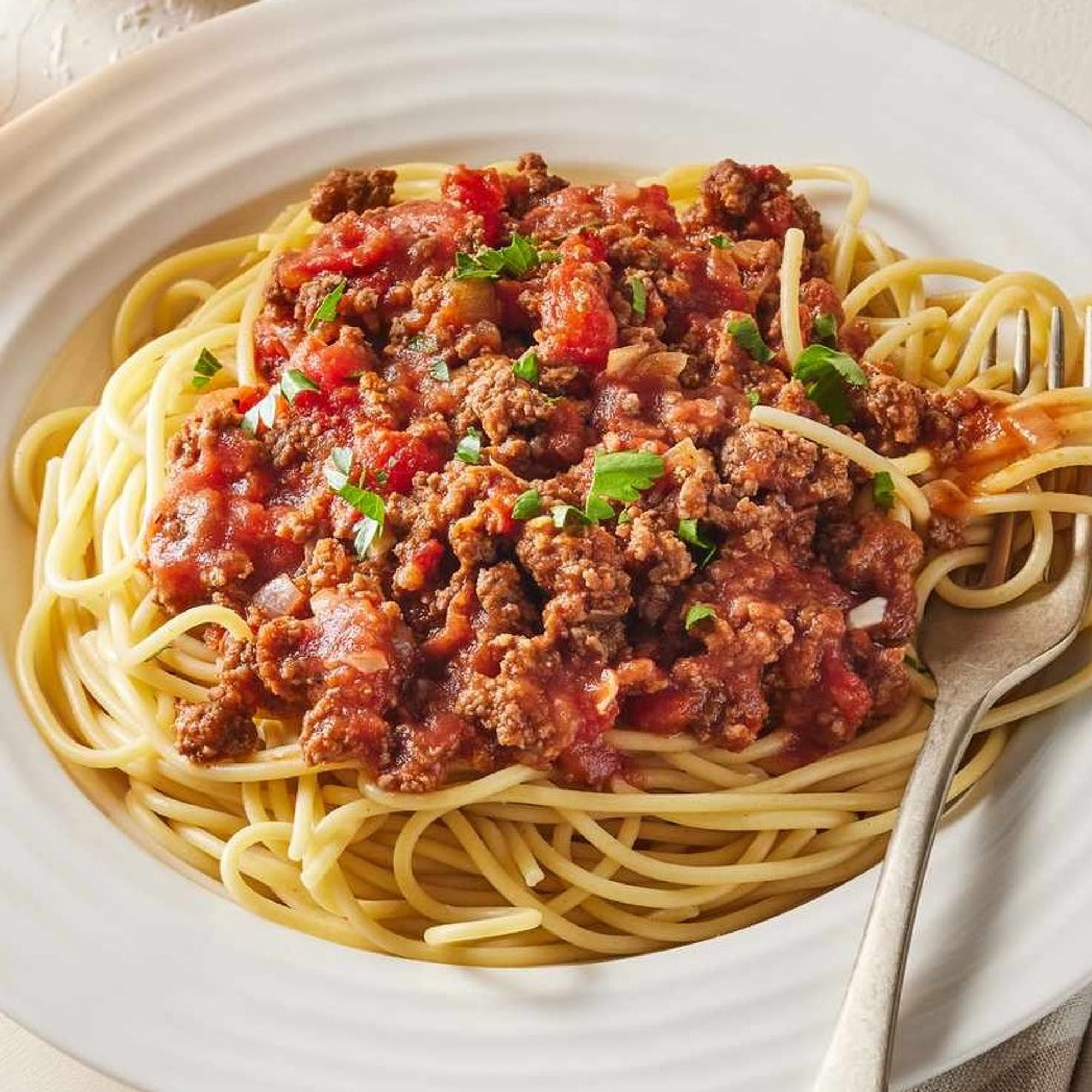 Spaghetti w/ Meat Sauce