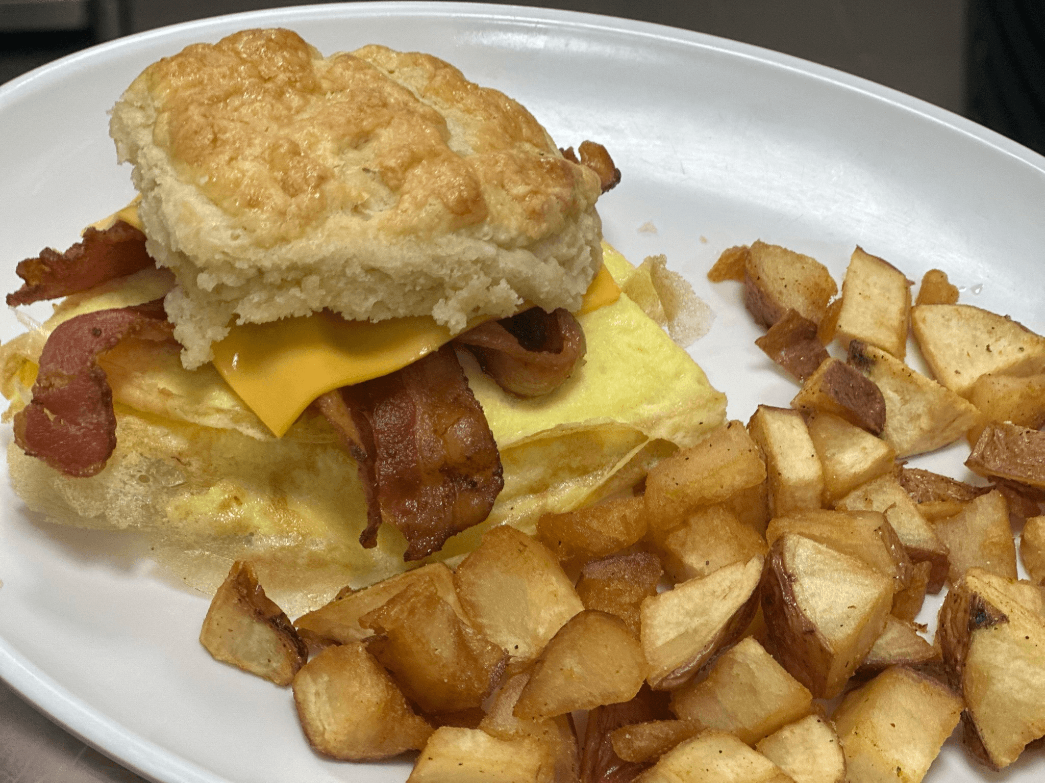 Biscuit Breakfast Sammich Meal