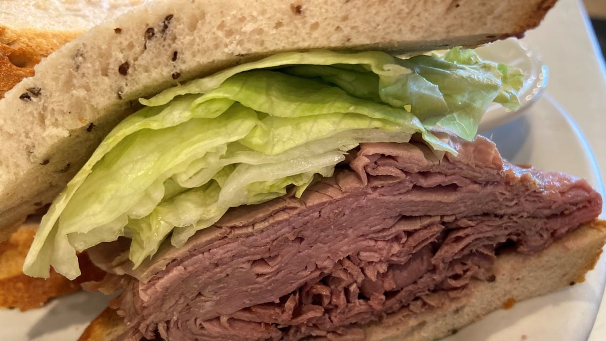 Rare Roast Beef Sandwich