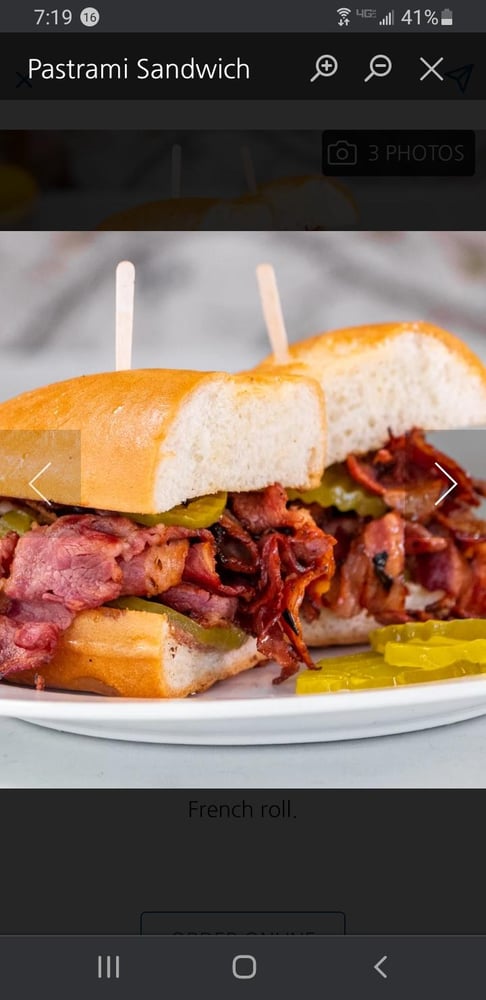 Pastrami Sandwich
