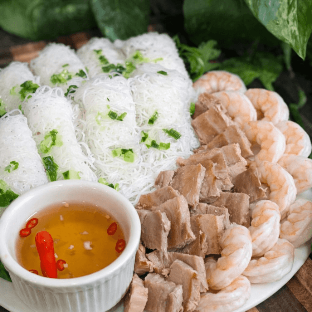 Fine Rice Noodle Salad (Banh Hoi)