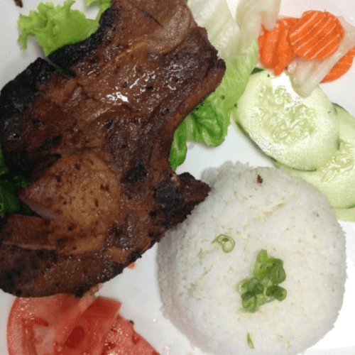 C1- Broken Rice with Grilled Porkchops