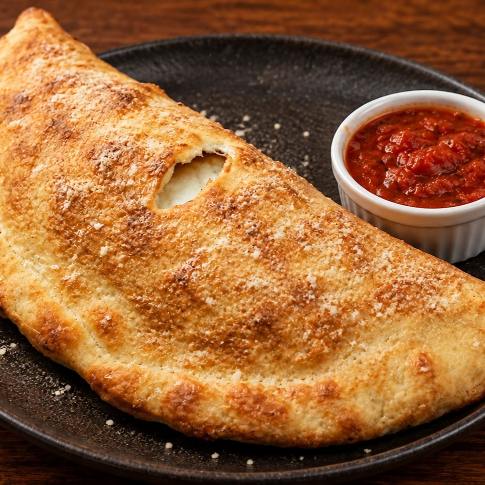 BBQ chicken calzone