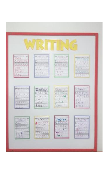Children's writing activity
