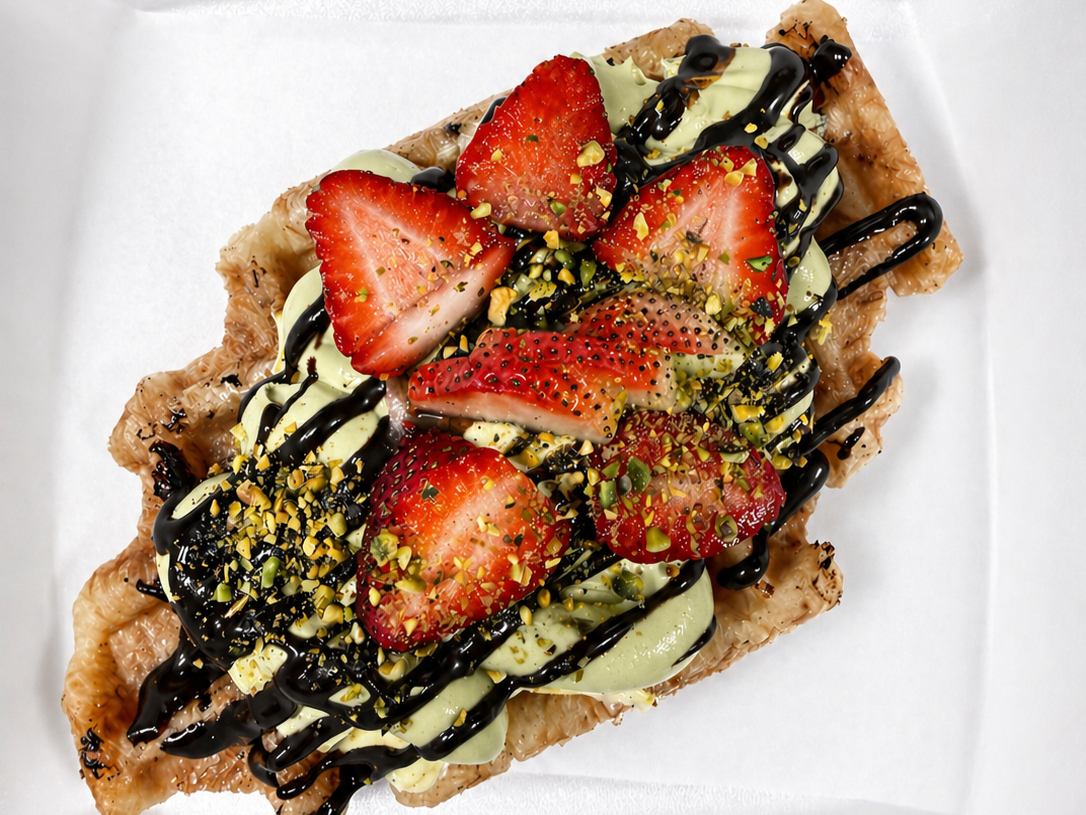 Strawberry Dubai Croffle