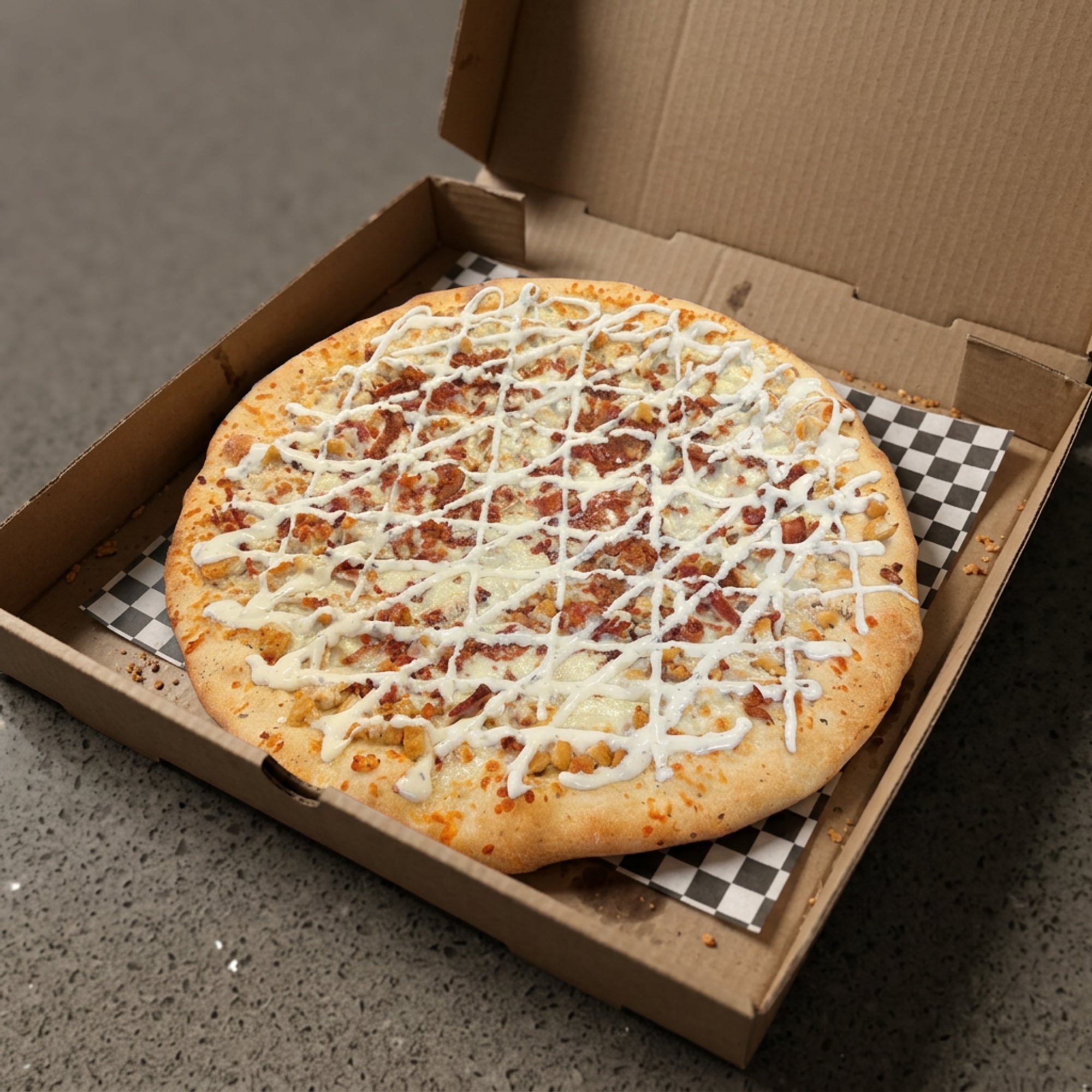 Chicken Bacon Ranch Pizza