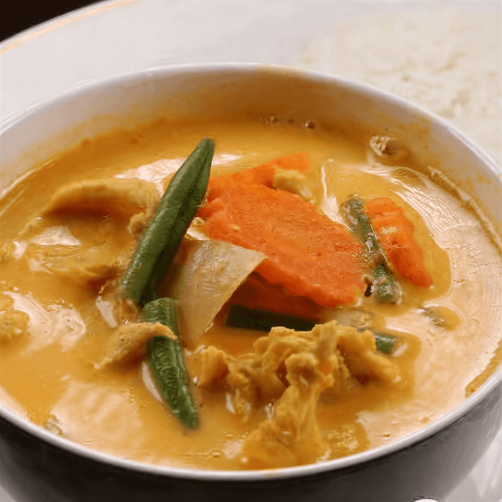 Spicy Curry Soup with Jasmine Rice