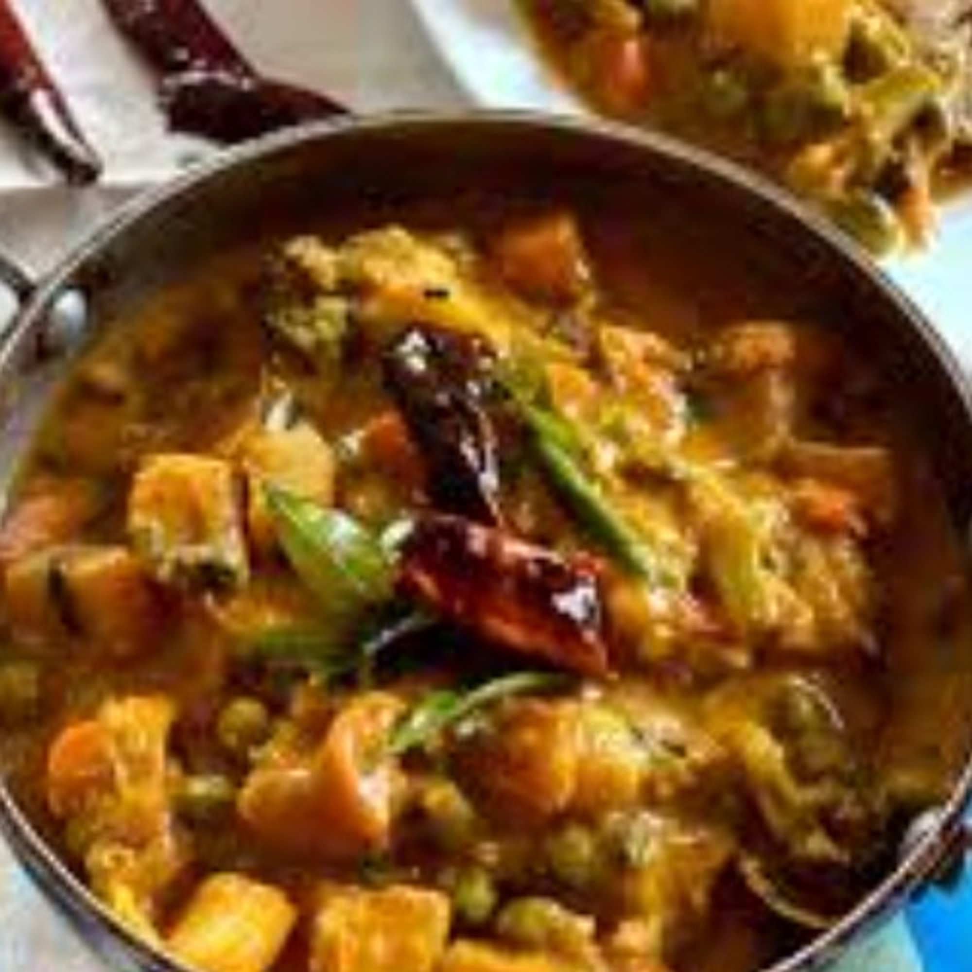 Mix Vegetable Curry (Comes With Rice)
