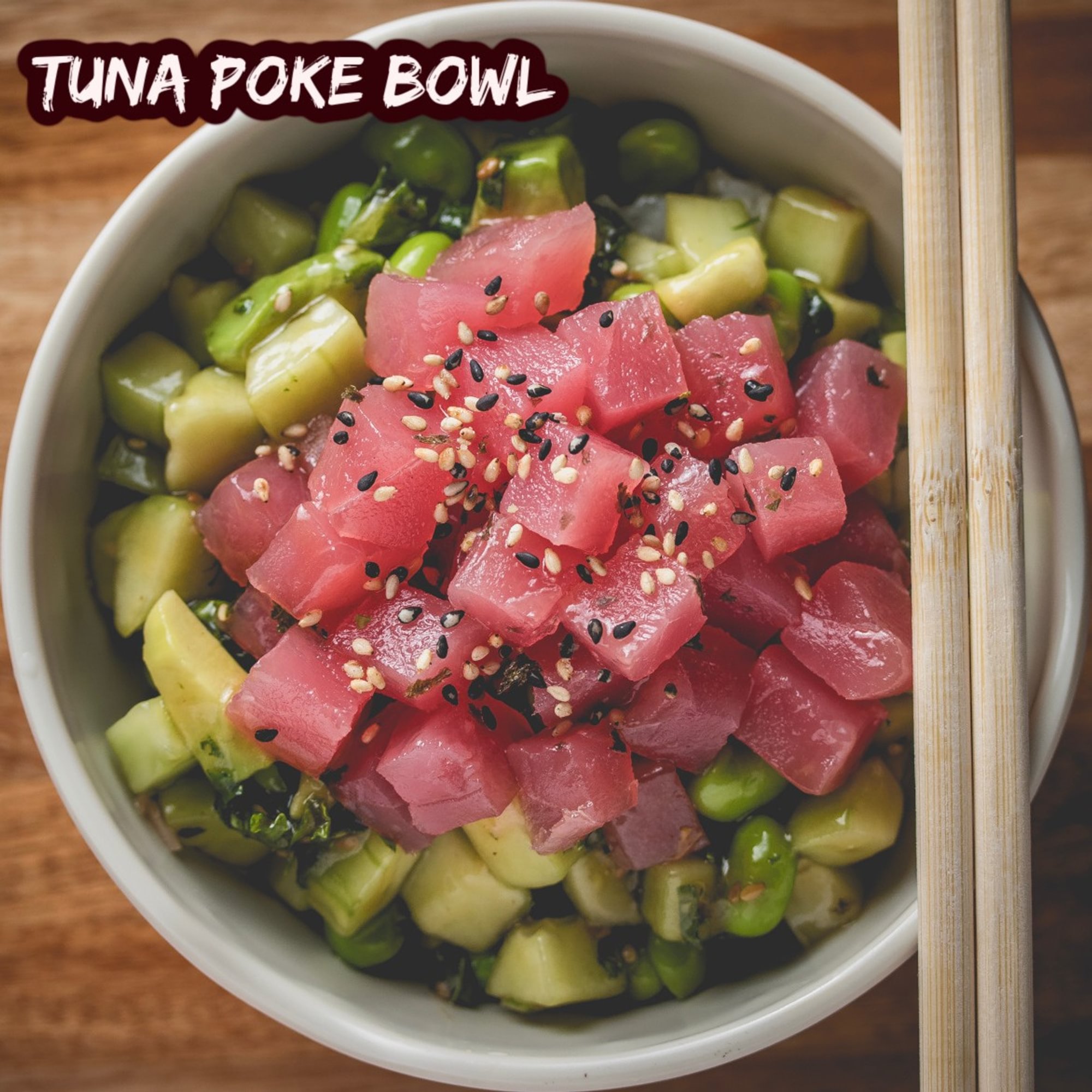 P2. Ahi tuna poke bowl