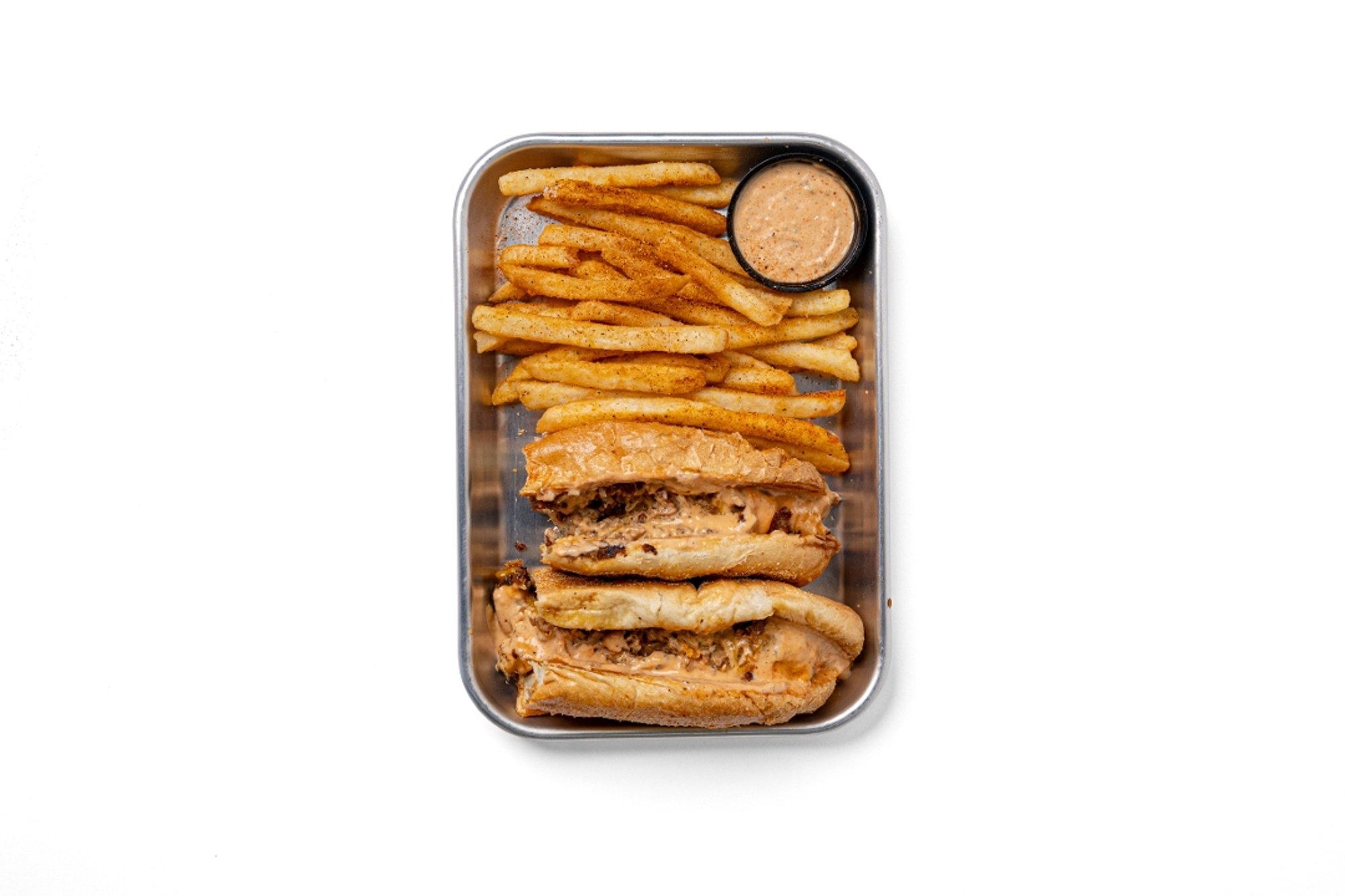 Chopped Cheese with Seasoned Fries