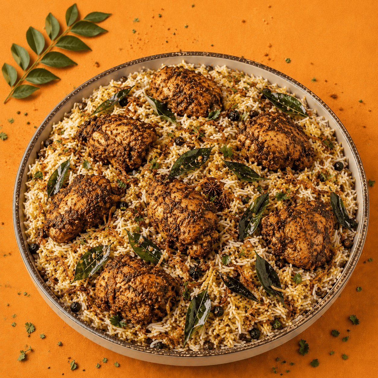 Curry Leaf Chicken Biryani