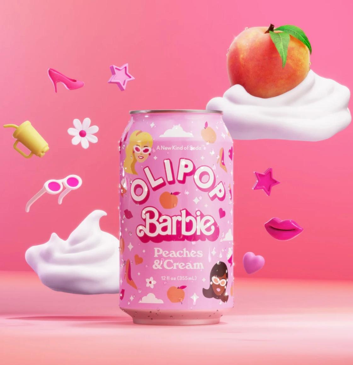 Olipop Barbie Peaches & Cream 12oz