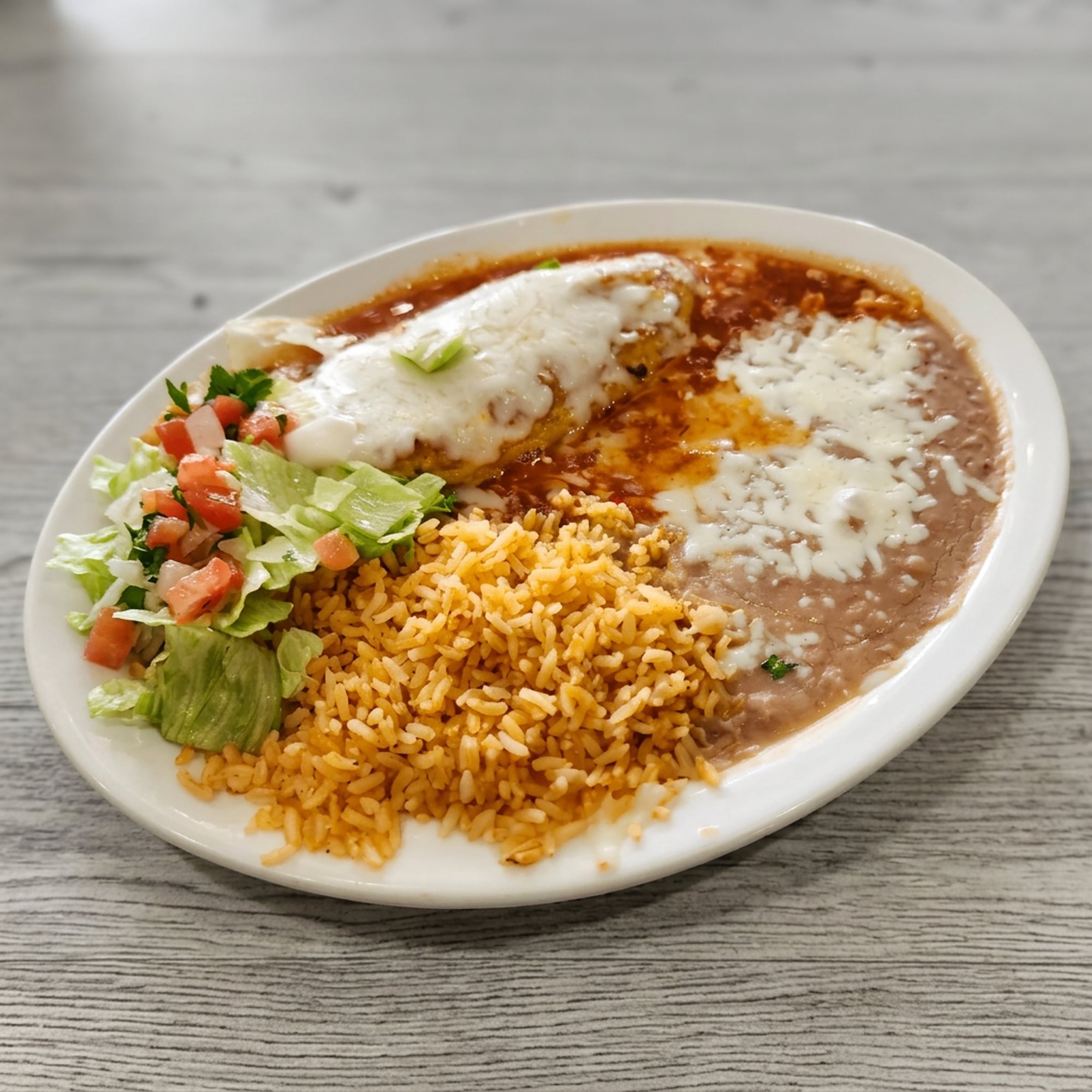 #Mulita (1) w/Rice & Beans