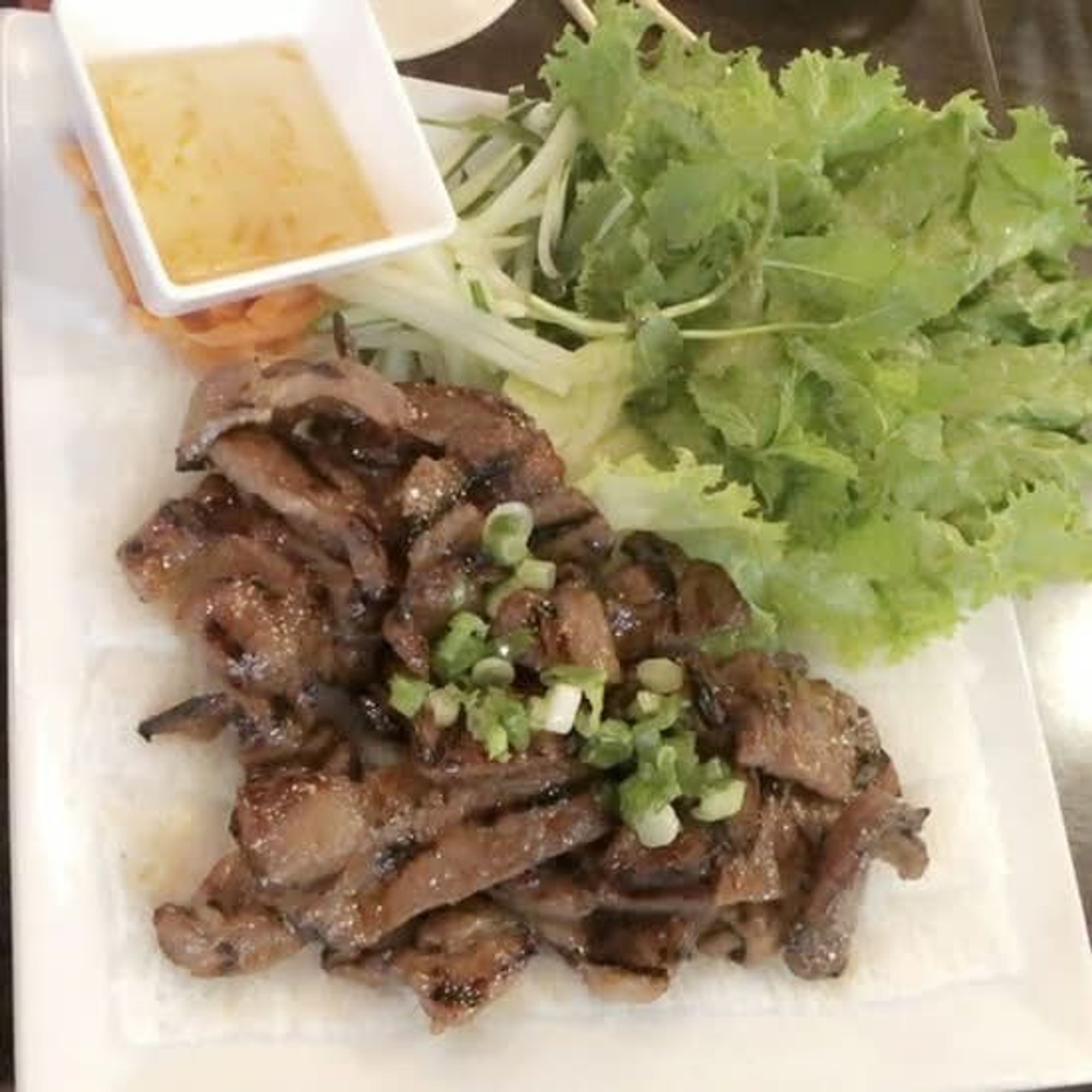 59. Thin Vermicelli with Grilled Pork / Bánh Hỏi Thịt Nướng