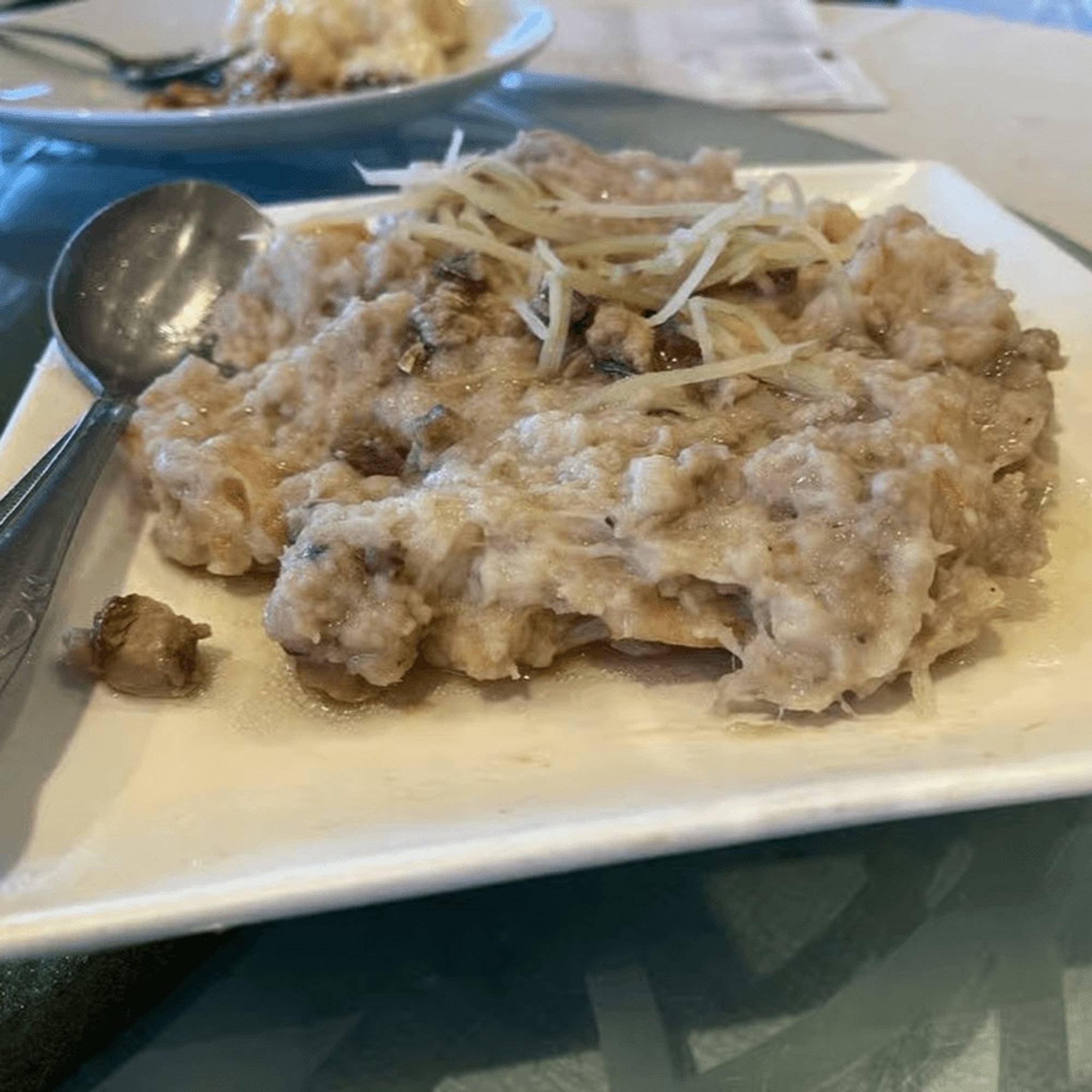 Steam Pork Patty Over with Salty Fish / 鹹魚蒸肉餅